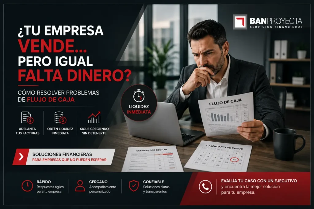 Problema de flujo de caja en tu empresa: cómo obtener liquidez inmediata en Chile