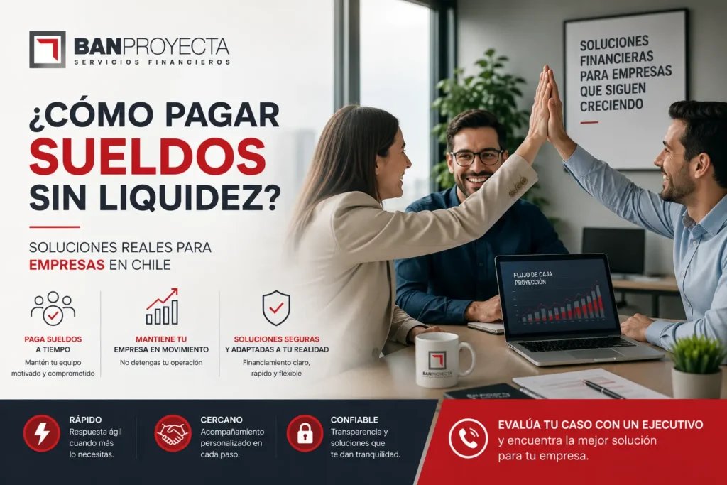Cómo pagar sueldos sin liquidez: soluciones reales para empresas en Chile