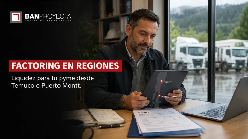 Factoring en regiones: cómo obtener liquidez para tu pyme desde Temuco o Puerto Montt